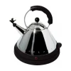 Alessi - Elektrisk kedel 1,5 L - Blank poleret stål - Sort m. lille fugl