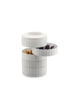 Alessi - Kaffekapselholder - Plissé - Hvid