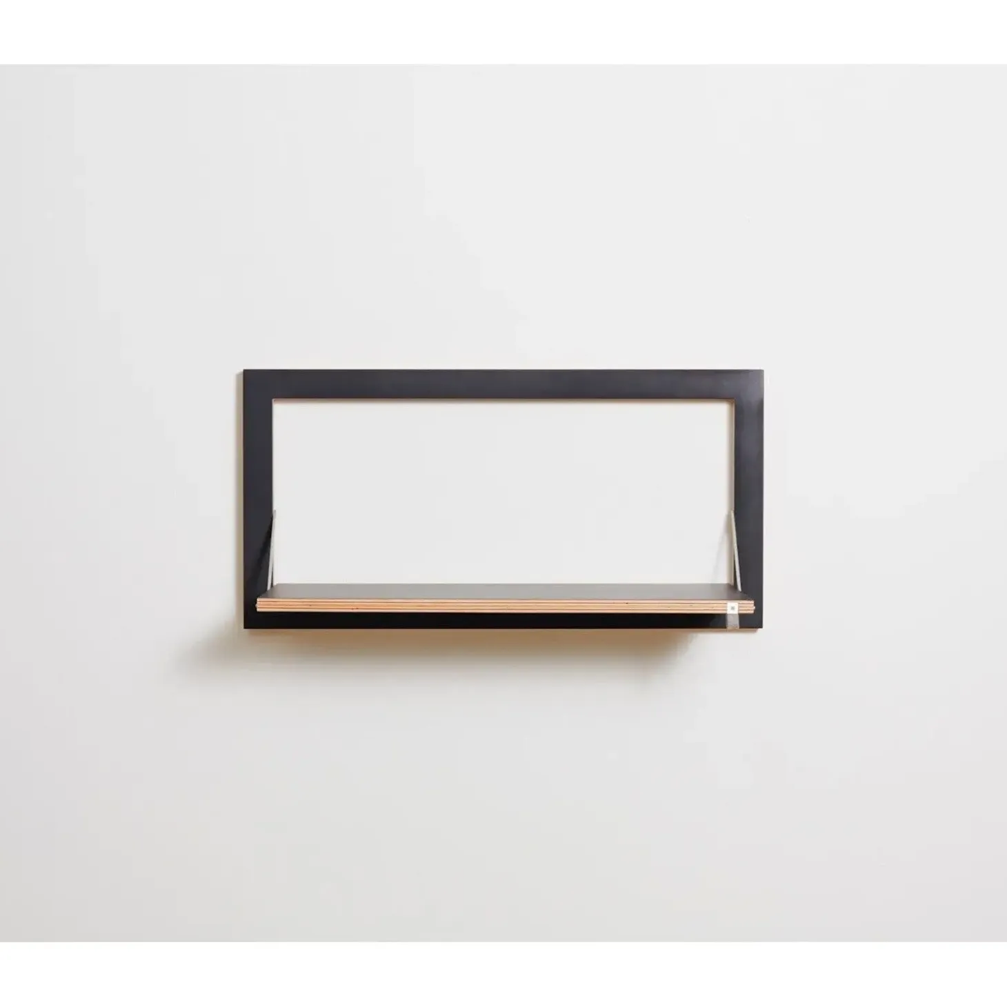 Ambivalenz - Fläpps Hylde - 80 x 40 cm - Sort birk