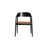 Andersen furniture - AC2 Armstol - Sort, cognac læder