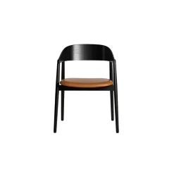 Andersen furniture - AC2 Armstol - Sort, cognac læder