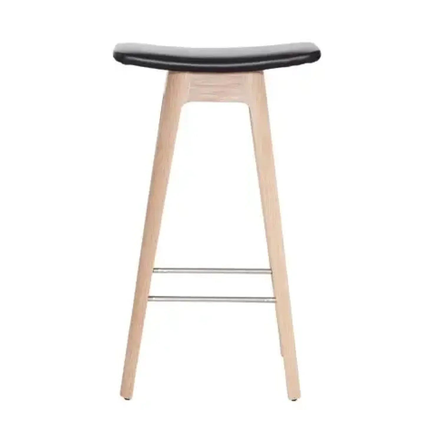 Andersen Furniture - HC1 barstol - Eg med sort lædersæde