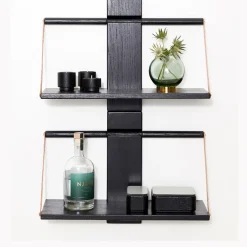 Andersen Furniture - Shelf Wood Wall - Sort - 45x20xH32 cm