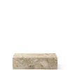 Audo Copenhagen - Plinth Low, Kunis Breccia - Marmor sofabord eller skulptur