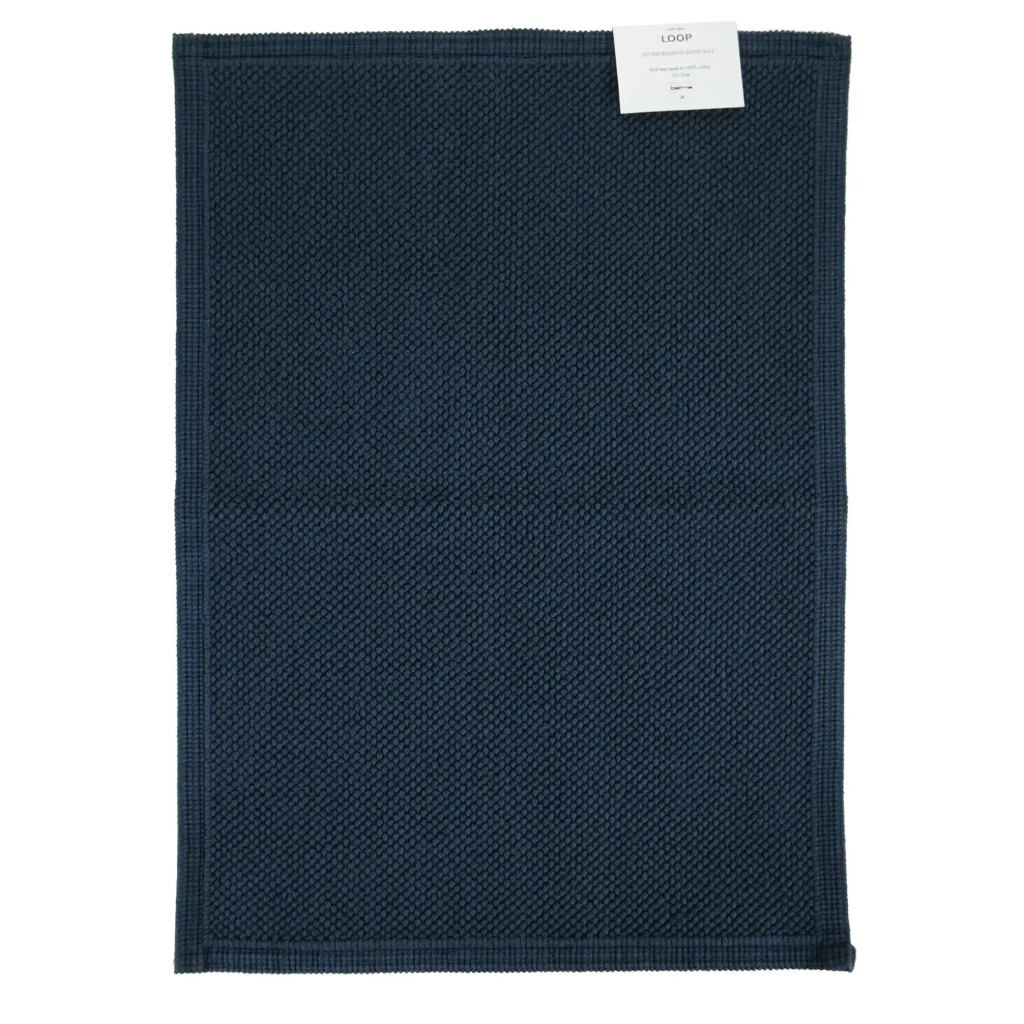 Bahne - Bademåtte rund løkke marineblå - 70x50 cm