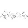 Black+Blum - Triangular "Loop" - Chrome - sæt med 3 stk