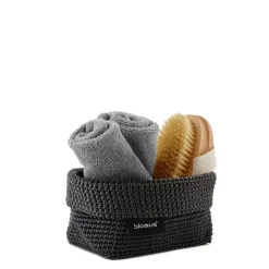 Blomus - Crochet Robe Basket - Anthracite - TELA