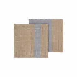 Blomus - Dish Cloth, Set of 2 pcs - Indian Tan/ Tradewinds - GANO