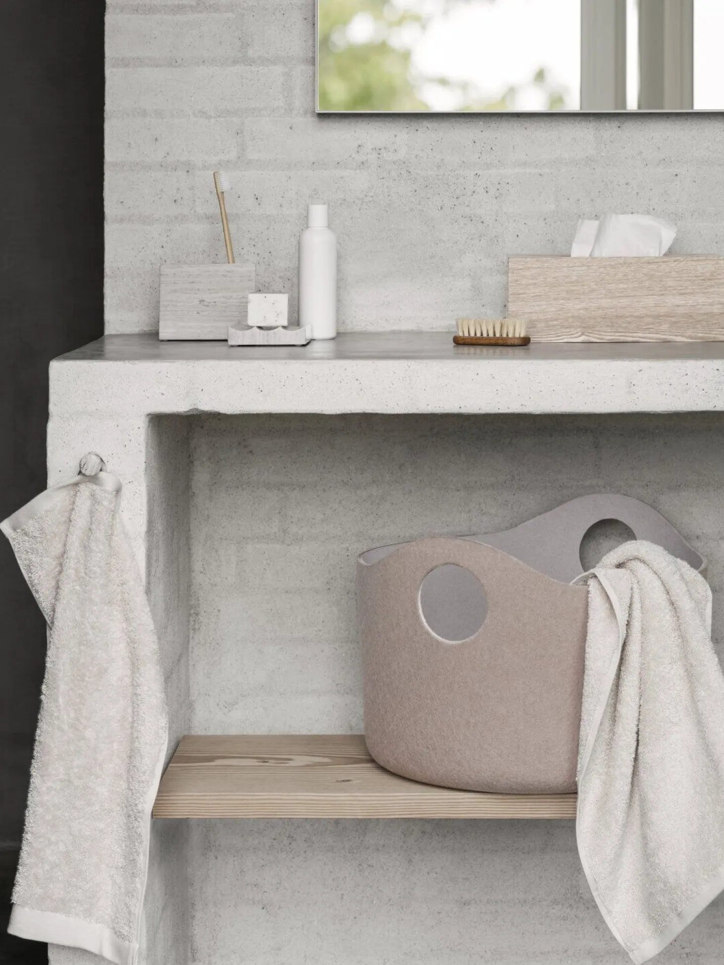 Blomus - Felt Basket S - Fungi/Micro Chip - TIGGY
