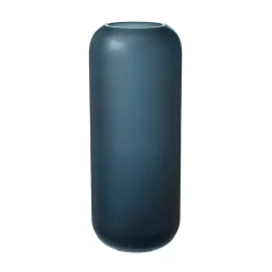 Blomus - OVALO Vase - Satinglas - Blå