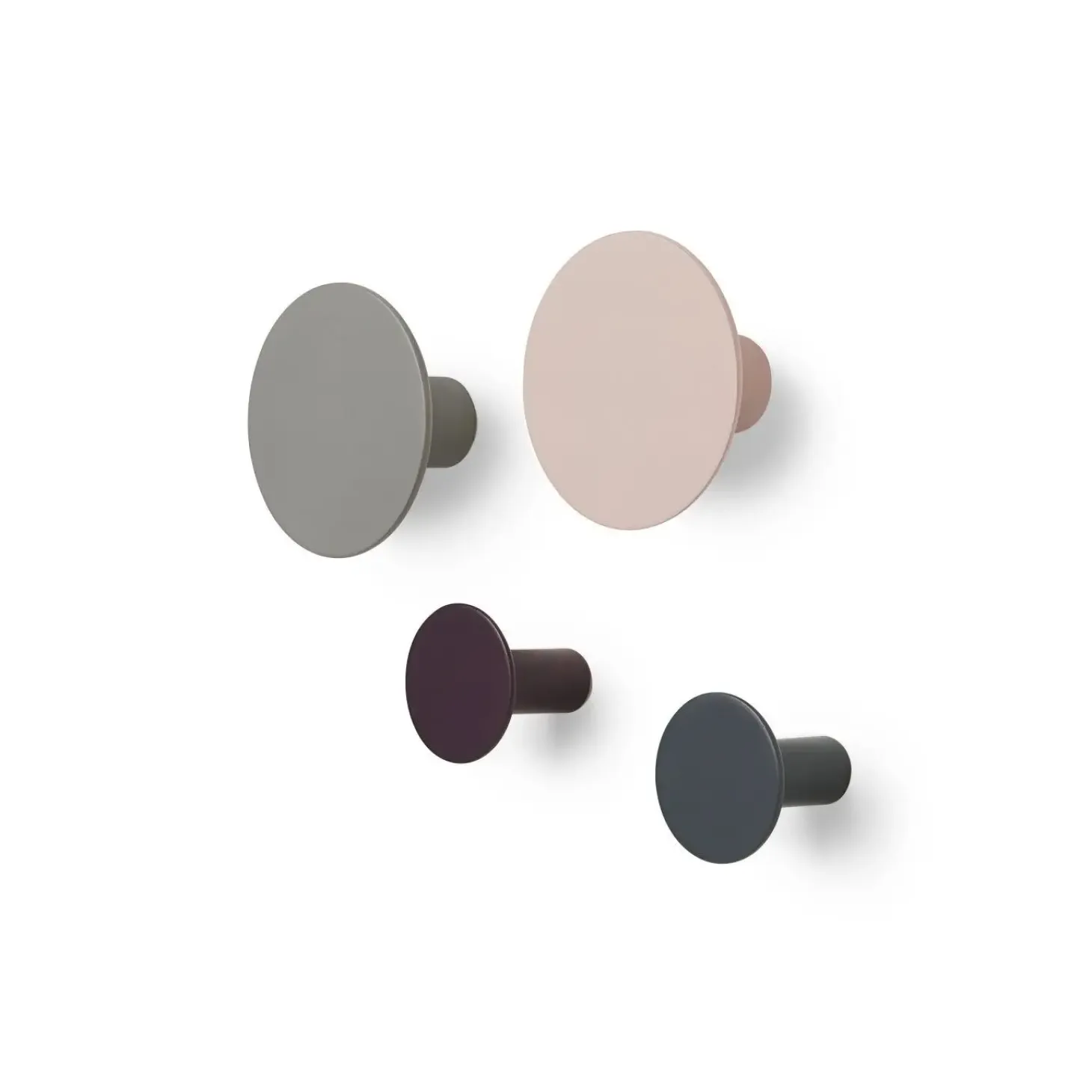Blomus - PONTO vægknager - Assorted - Sæt af 4
