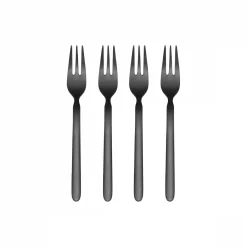 Blomus - Set 4 Cake Forks - STELLA - Black