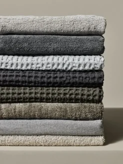 Blomus - Set 4 Guest Hand Towels - Tarmac Melange - 30 x 30 cm - GIO -