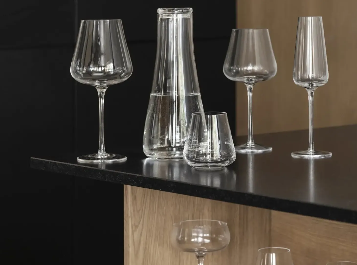 Blomus - Set of 2 Champagne Glasses - Clear Glass - BELO