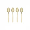 Blomus - Set of 4 Espresso Spoons - STELLA - Champagne
