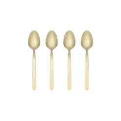 Blomus - Set of 4 Espresso Spoons - STELLA - Champagne