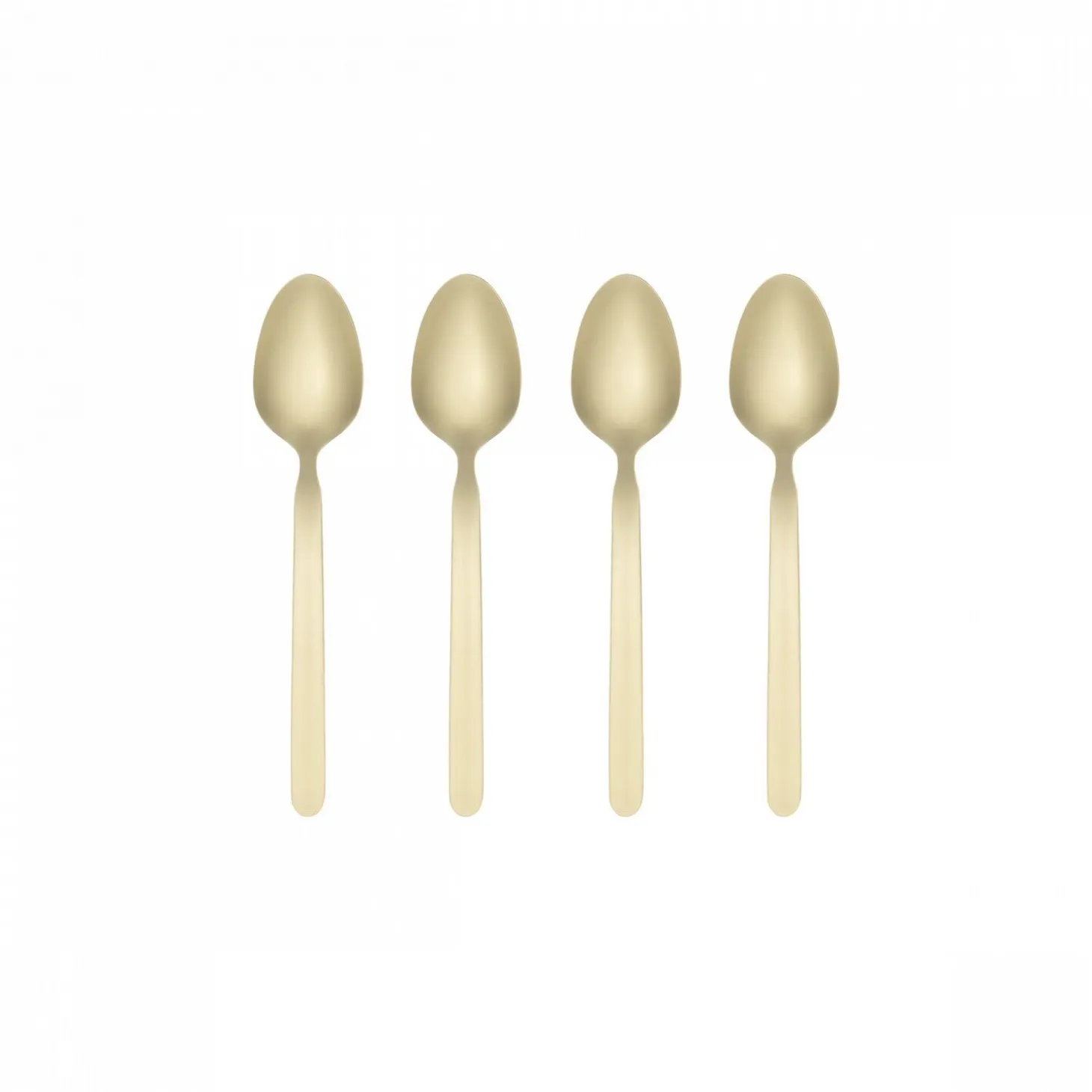 Blomus - Set of 4 Espresso Spoons - STELLA - Champagne