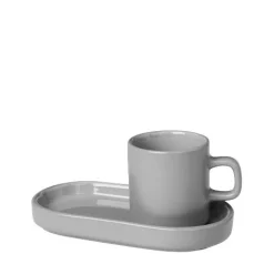 Blomus - Set of 2 Espresso Mugs 4pcs. - Mirage Gray - PILAR