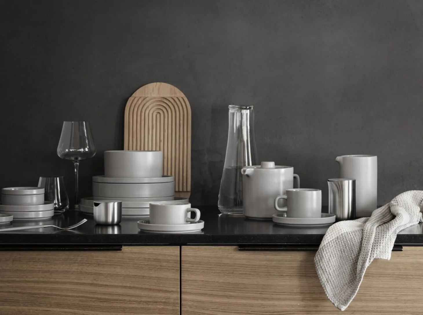 Blomus - Set of 2 Tea Cups - Mirage Gray - PILAR