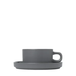 Blomus - Set of 2 Tea Cups, 4 pcs. - Pewter - PILAR