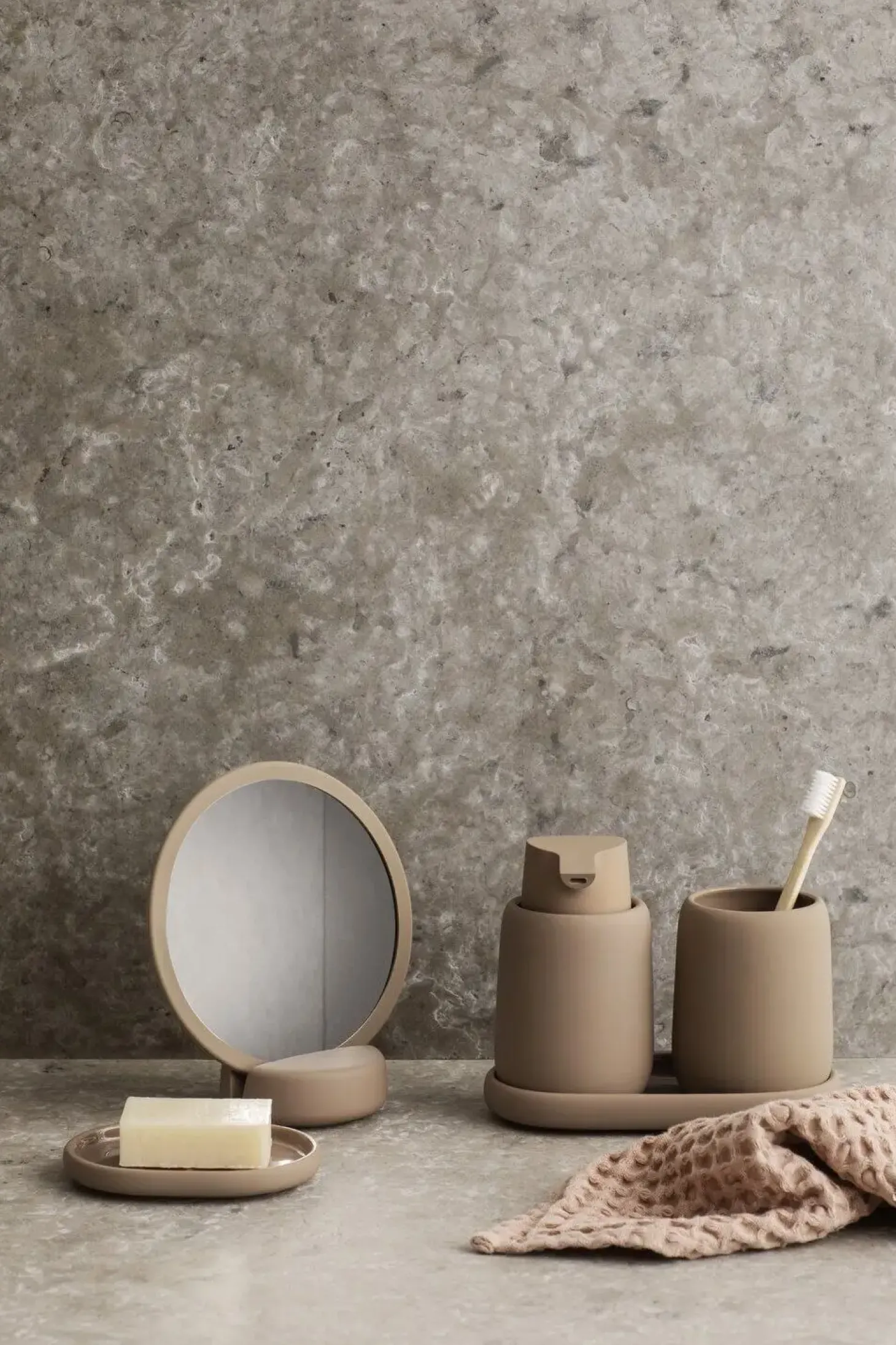 Blomus - Vanity Mirror - Tan - SONO