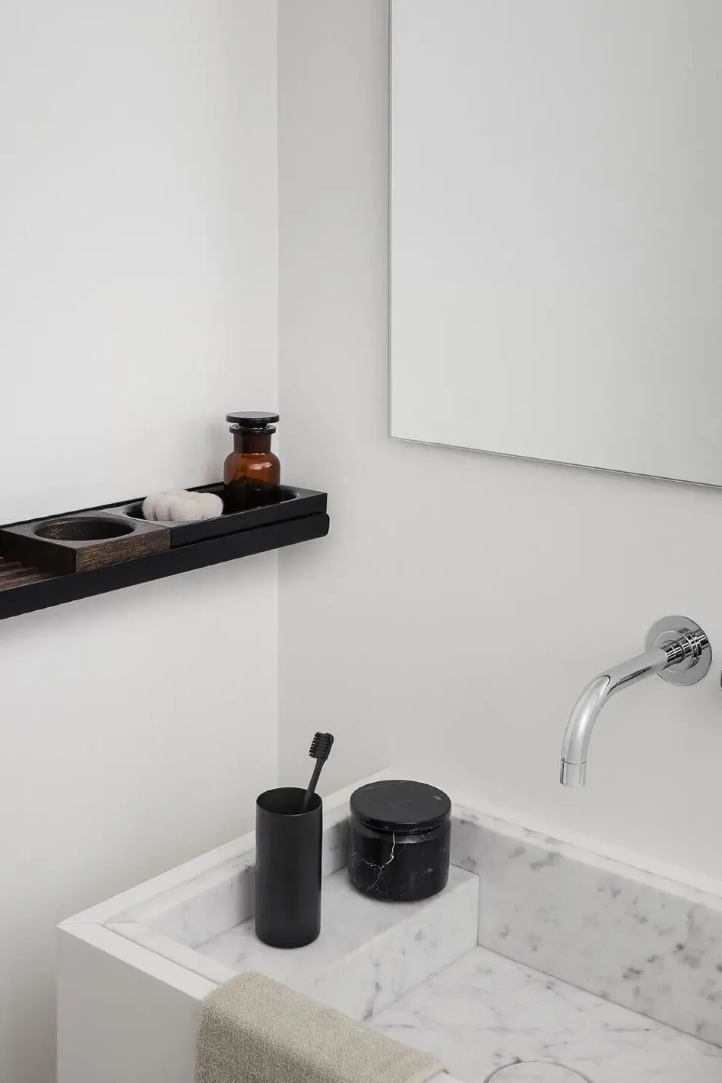 Blomus - Wall-mounted Toilet Brush - Black - MODO