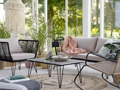 Bloomingville - Mundo sofa - Sort - 175 cm