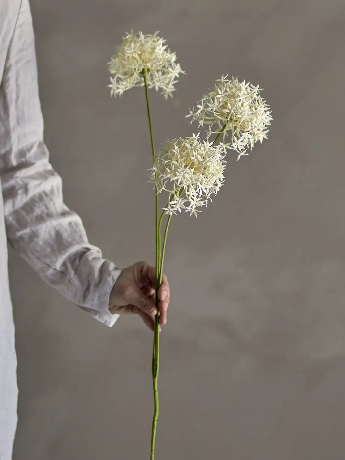 Bloomingville - Allium Kunstig stilk, Hvid, Plastik