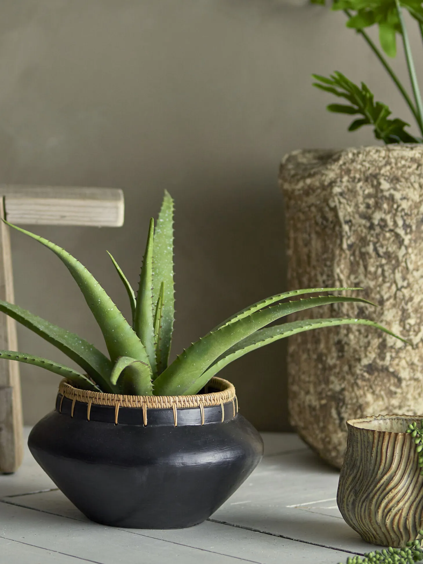 Bloomingville - Aloe Kunstig Plante - Grøn, Plastik