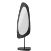 Bloomingville - Avoa Bordspejl, Sort, Glas