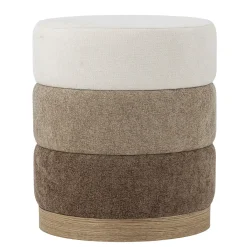 Bloomingville - Bilbao Puf, Brun, Polyester