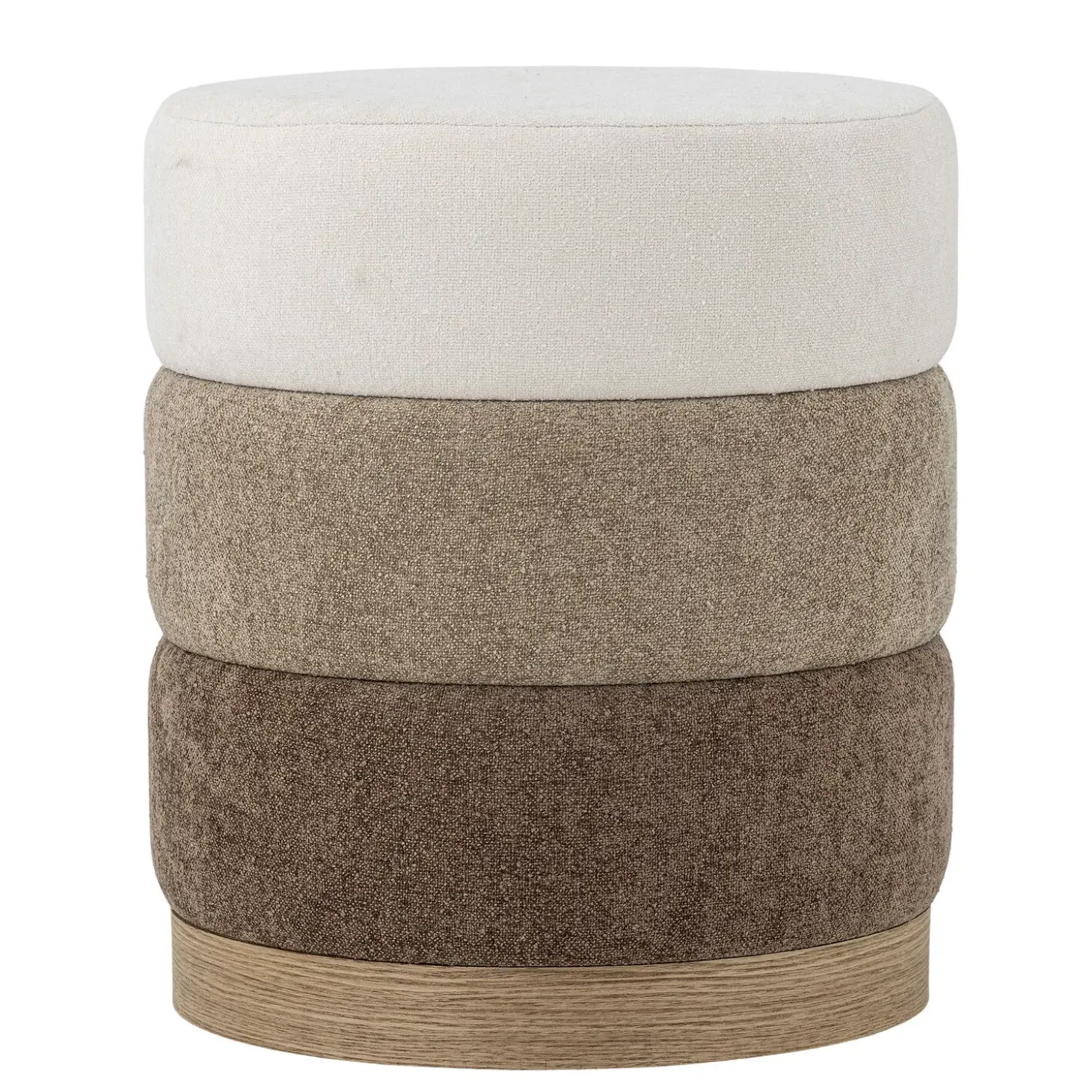 Bloomingville - Bilbao Puf, Brun, Polyester
