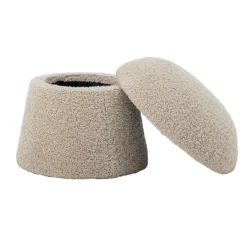 Bloomingville - Bocca Puf, Natur, Polyester