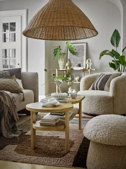 Bloomingville - Bocca Puf, Natur, Polyester