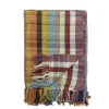 Bloomingville - Elmy Plaid, Orange, Genanvendt Bomuld