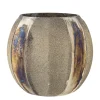 Bloomingville - Felecia Fyrfadsstage, Guld, Genanvendt Glas