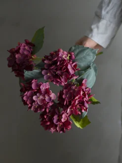 Bloomingville - Hydrangea Kunstig stilk - Rød