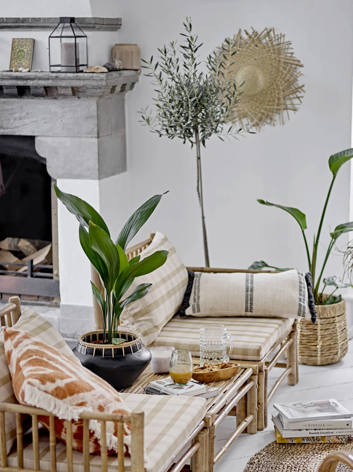 Bloomingville - Korfu Modul Sofa Venstre Hjørne, Natur, Bambus