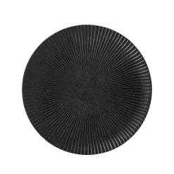 Bloomingville - Neri Tallerken, Sort, Stentøj - ø18 cm