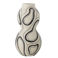 Bloomingville - Nicola Vase, Sort, Stentøj