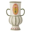 Bloomingville - Odina Vase, Grøn, Stentøj