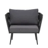 Bloomingville - Pavone Lounge Stol, Sort, Metal