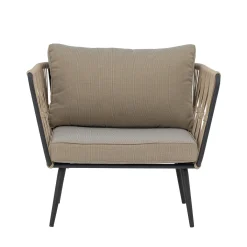 Bloomingville - Pavone Lounge Stol, Brun, Metal