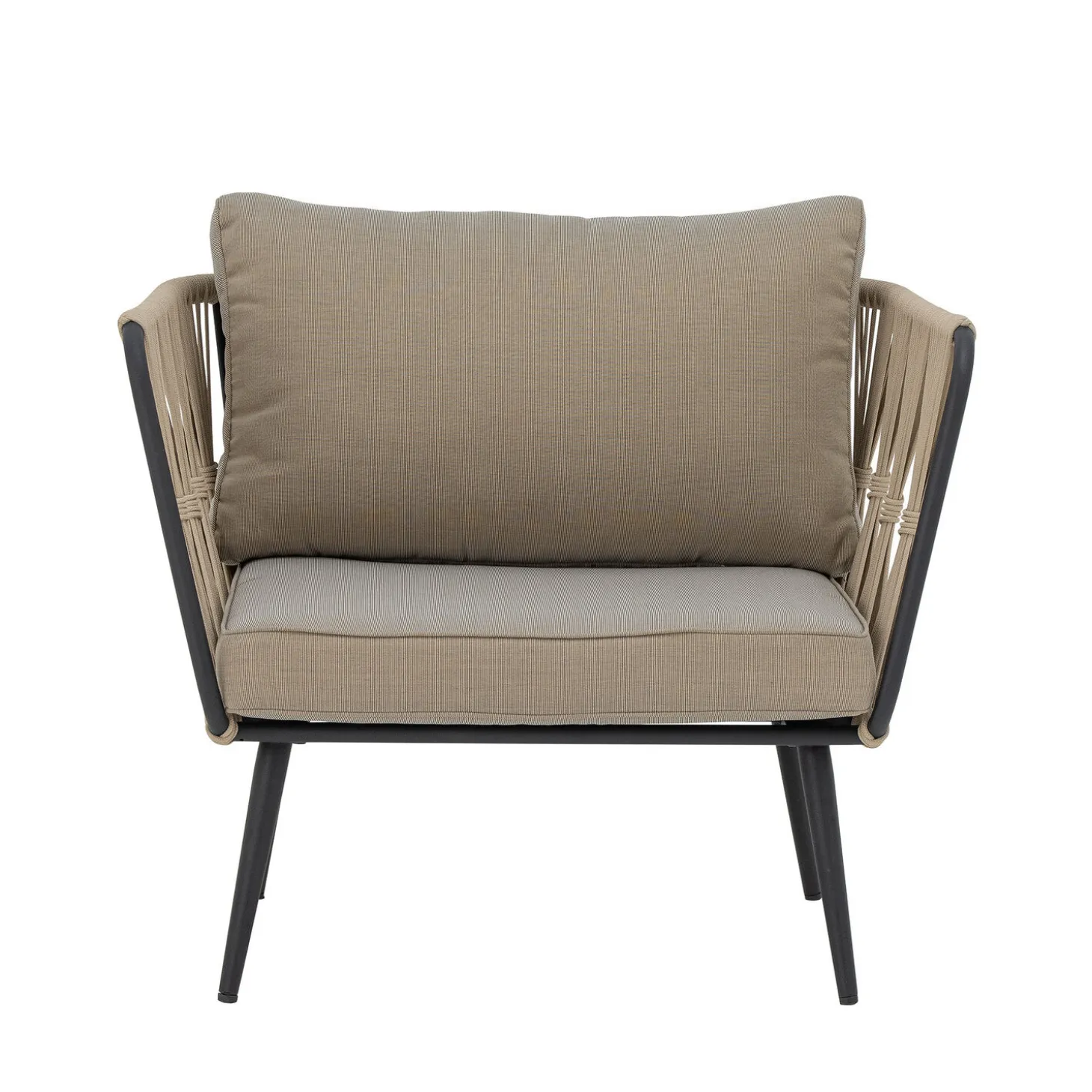Bloomingville - Pavone Lounge Stol, Brun, Metal