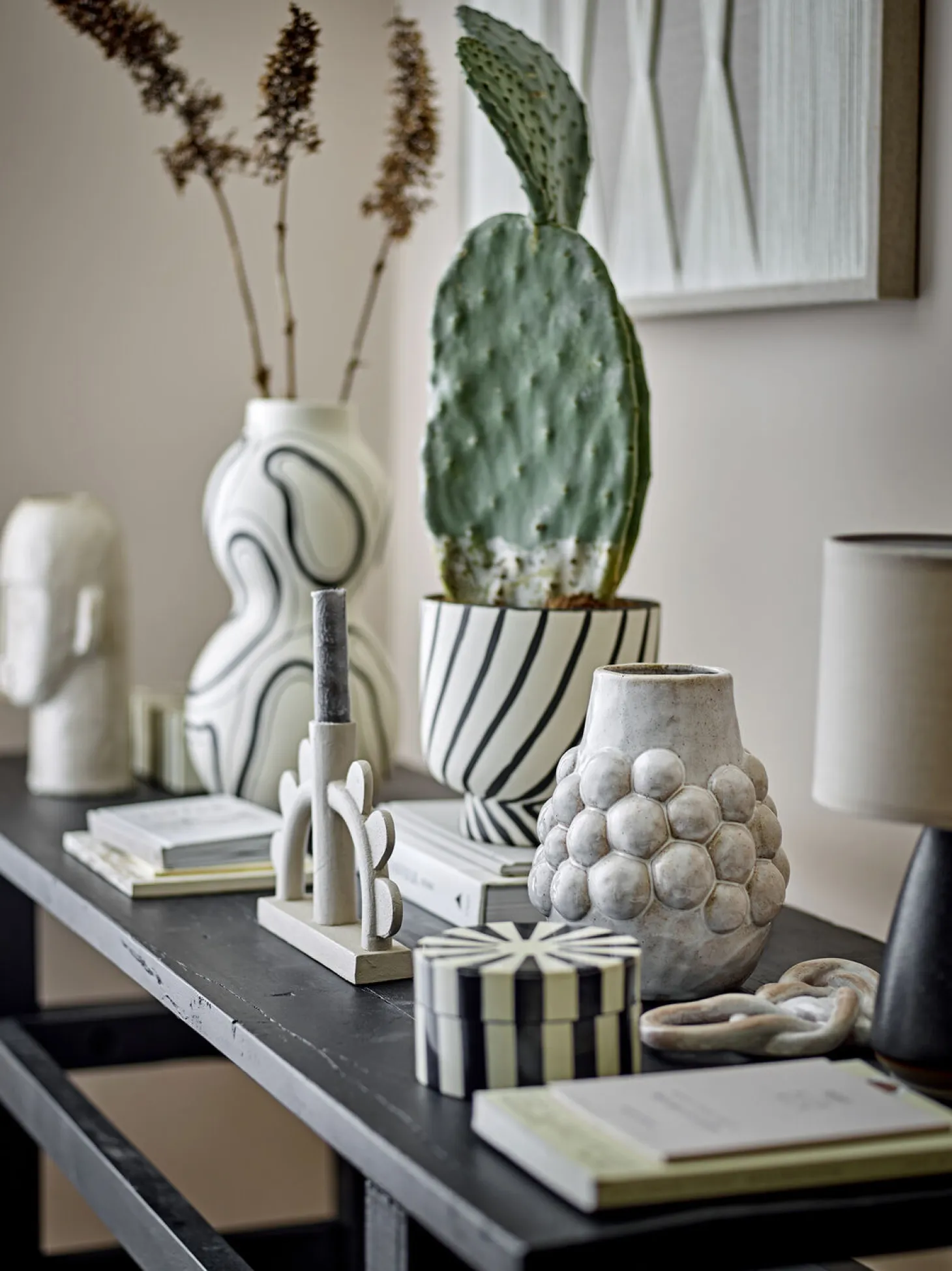 Bloomingville - Poldor Vase, Natur, Stentøj