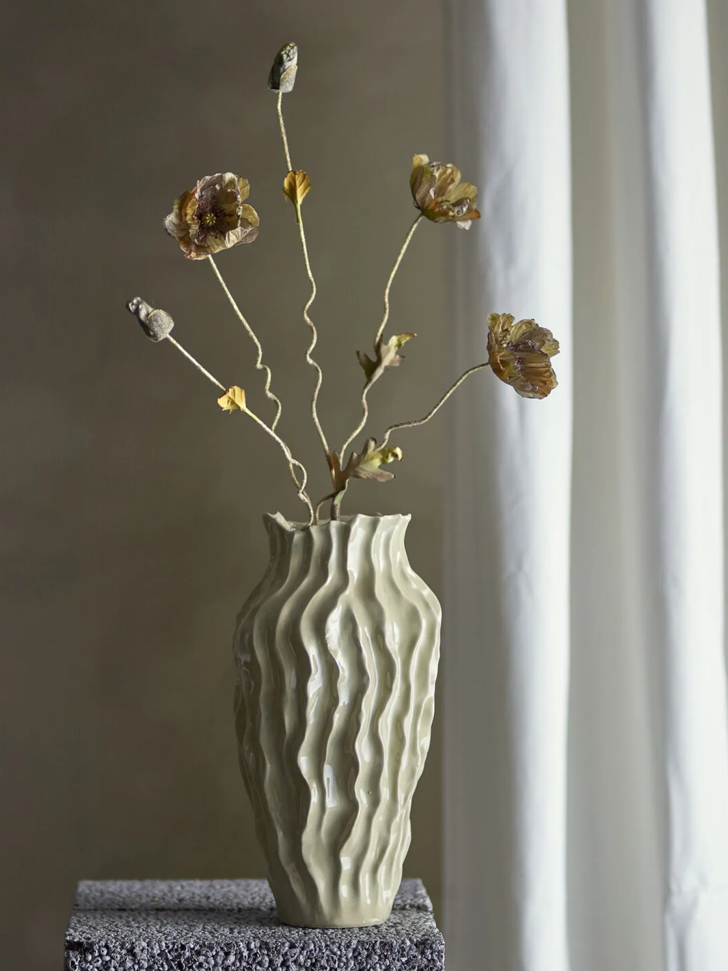 Bloomingville - Poppy Kunstig stilk - Brun, Plastik