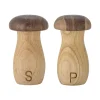 Bloomingville - Rahim Salt & Peber Set, Brun, Gummitræ