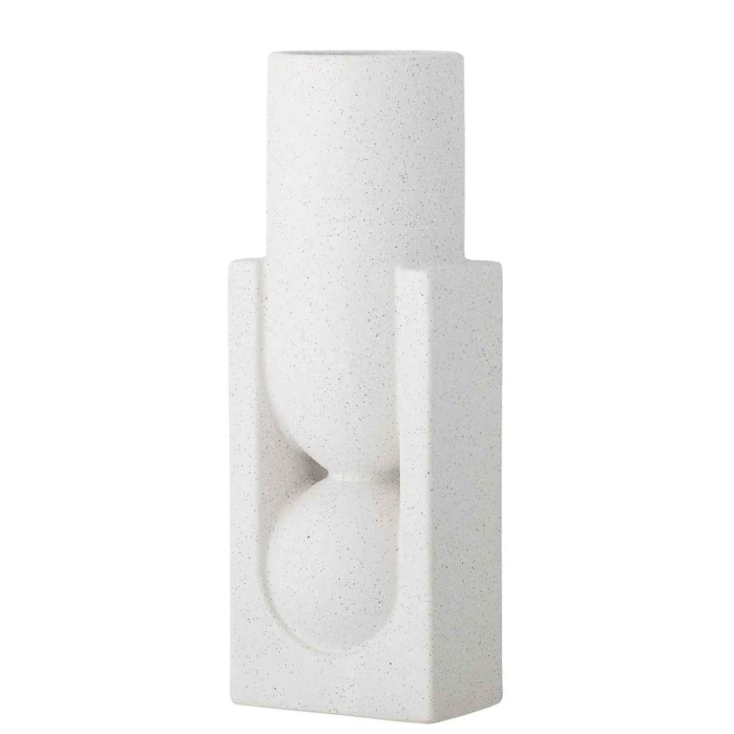 Bloomingville - Salome Vase, Hvid, Stentøj