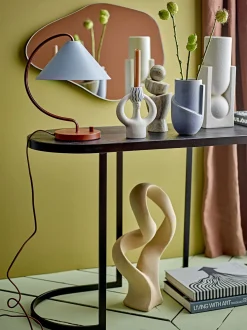 Bloomingville - Salome Vase, Hvid, Stentøj
