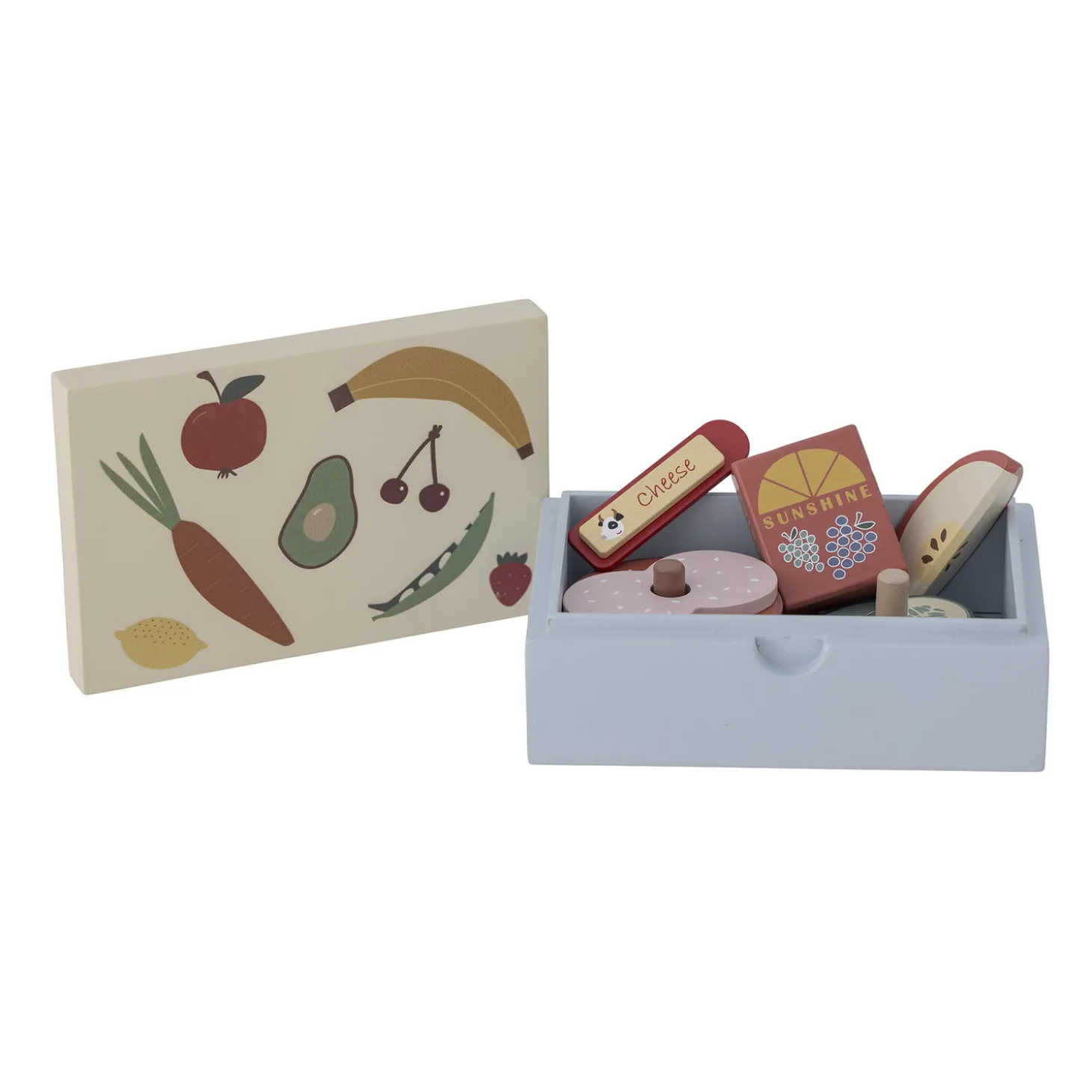 Bloomingville - Thyra Legetøj, Madkasse, Blå, FSC® 100%, MDF